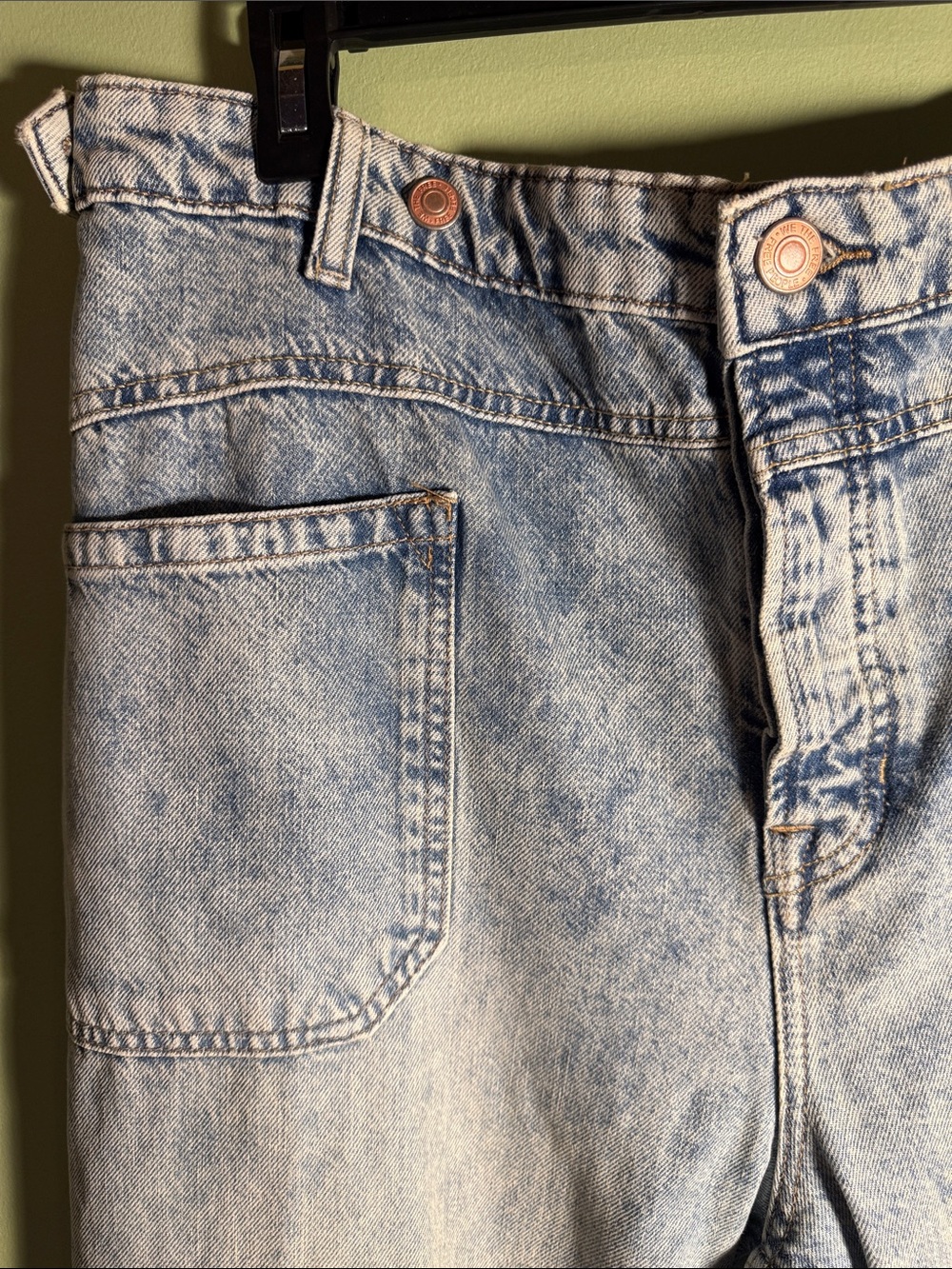 Free People We The Free Palmer Cuffed Jeans LalaLand 32 - Picture 7 of 15